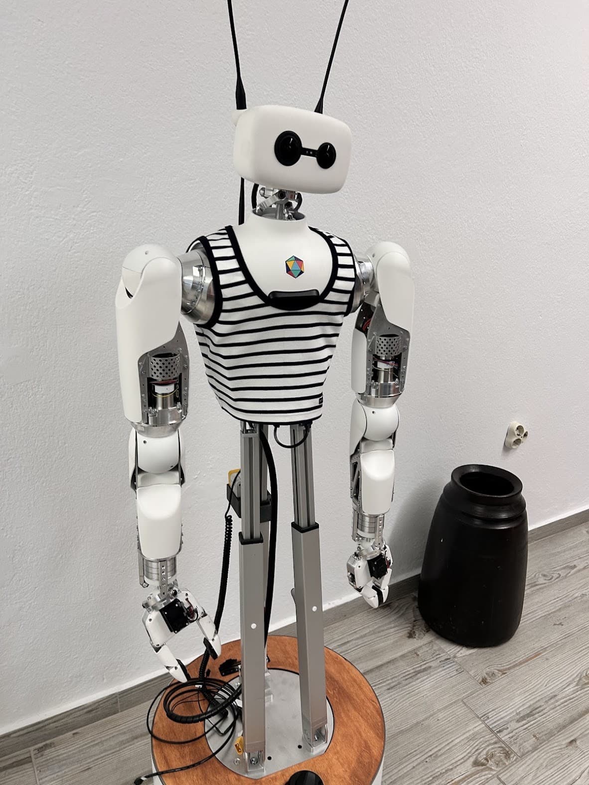 The Reachy humanoid robot in the lab